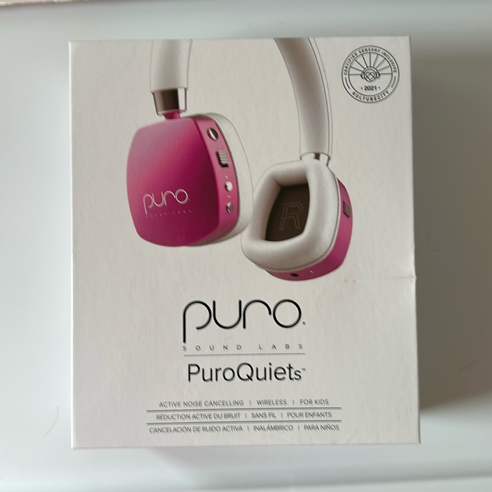 COPY - Puro Sound Labs PuroQuiet Plus Volume Limited On-Ear Active Noise Cancel…